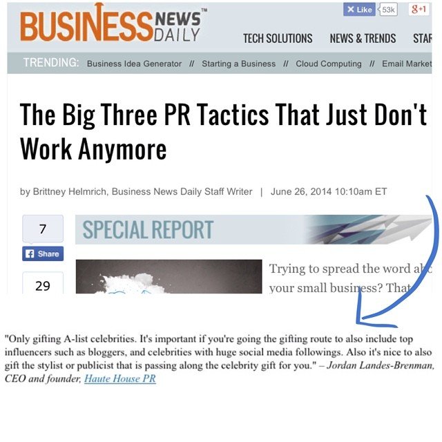 Business News Daily - The Big Three PR Tactics That Just Don't Work Anymore - June 26, 2014